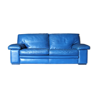 Roche Bobois sofa in Blue leather