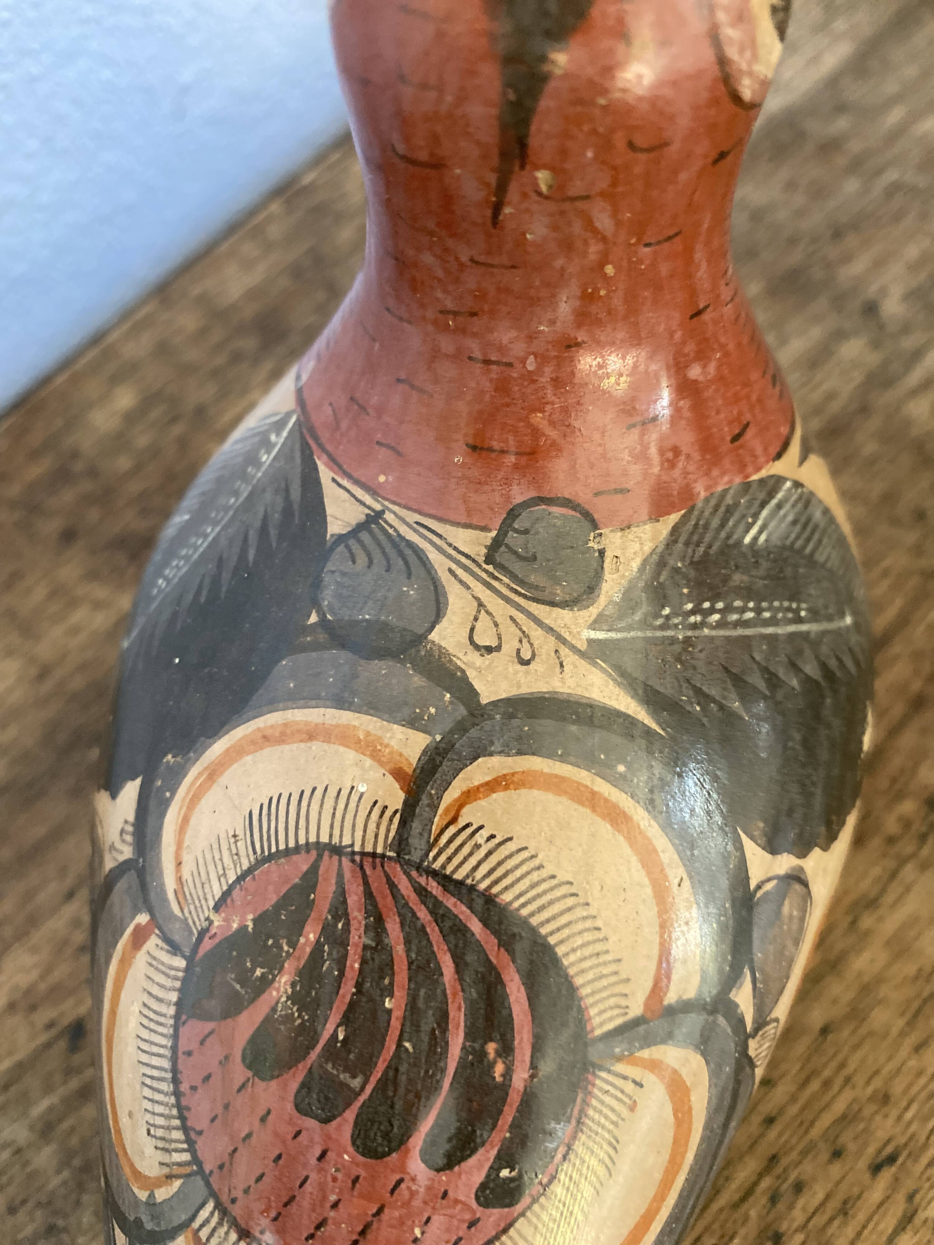 Tonala bird trio, Mexican ceramic