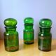 Lot de 3 bocaux d apothicaires 60s