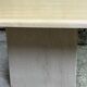 Table basse carrée vintage en travertin italie 1980