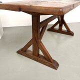 19th century brutalist oak table