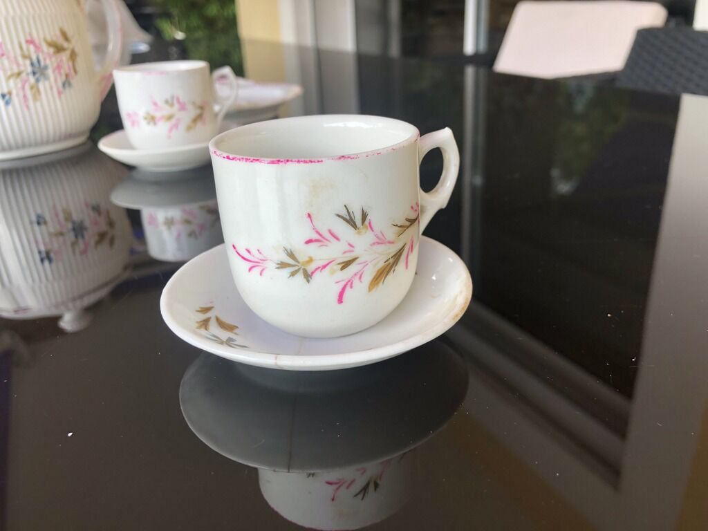 Old porcelain dinner 15 pieces