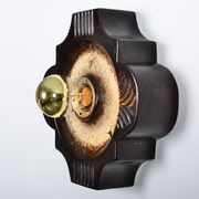 Wall lamp Fisher Leuchten from Germany from the 70s made with the fat lava process