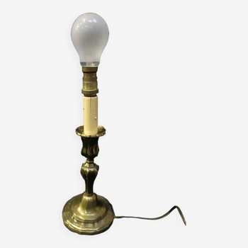 Pied de lampe en laiton vintage