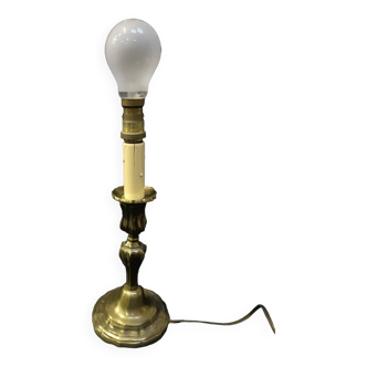 Pied de lampe en laiton vintage