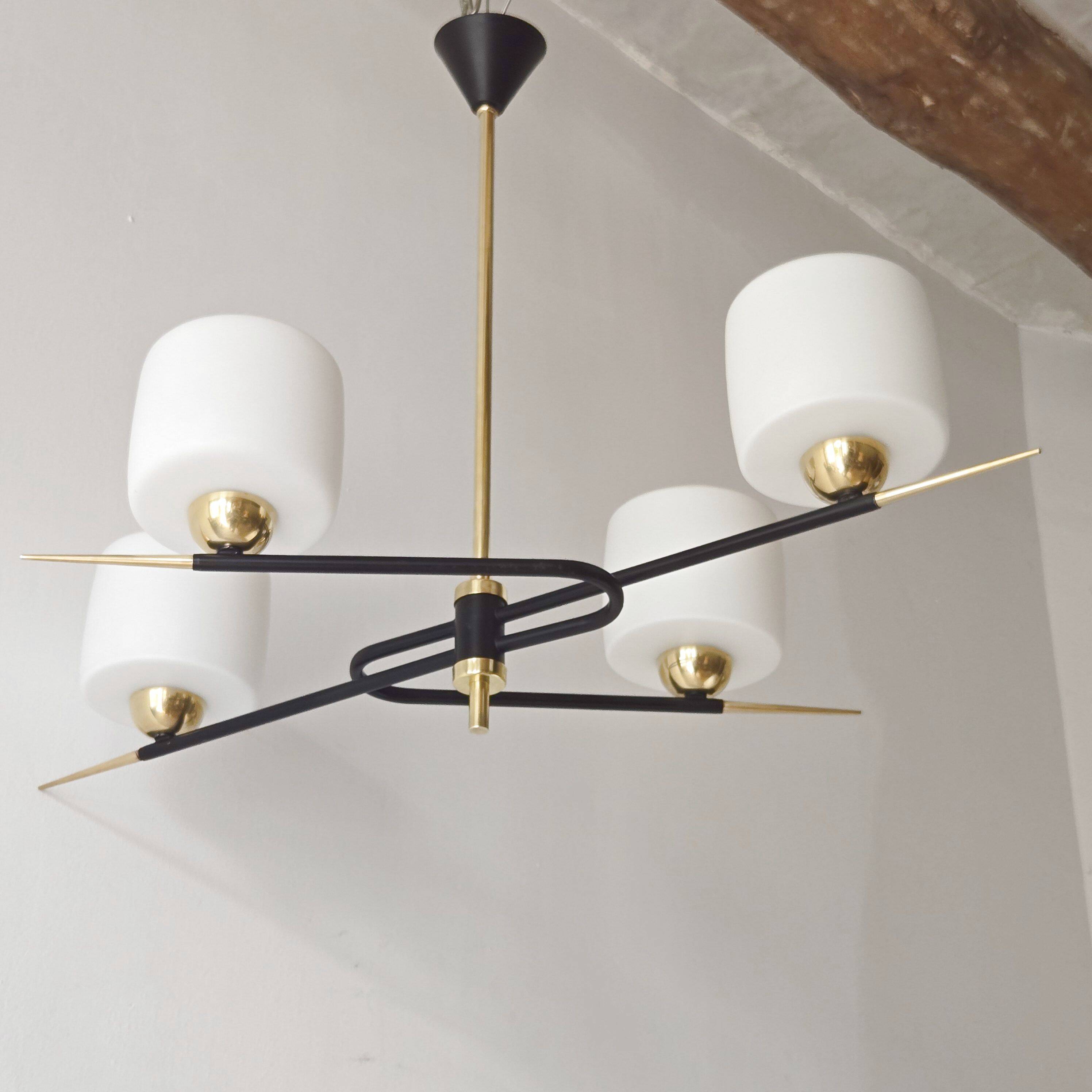 Vintage Arlus pendant light from the 1950s