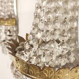 Appliques en cristal classiques. France années 1950.
