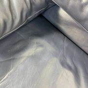 Vintage Maralunga 2-seater leather sofa from the 1980s by Vico Magistretti for Cassina.
