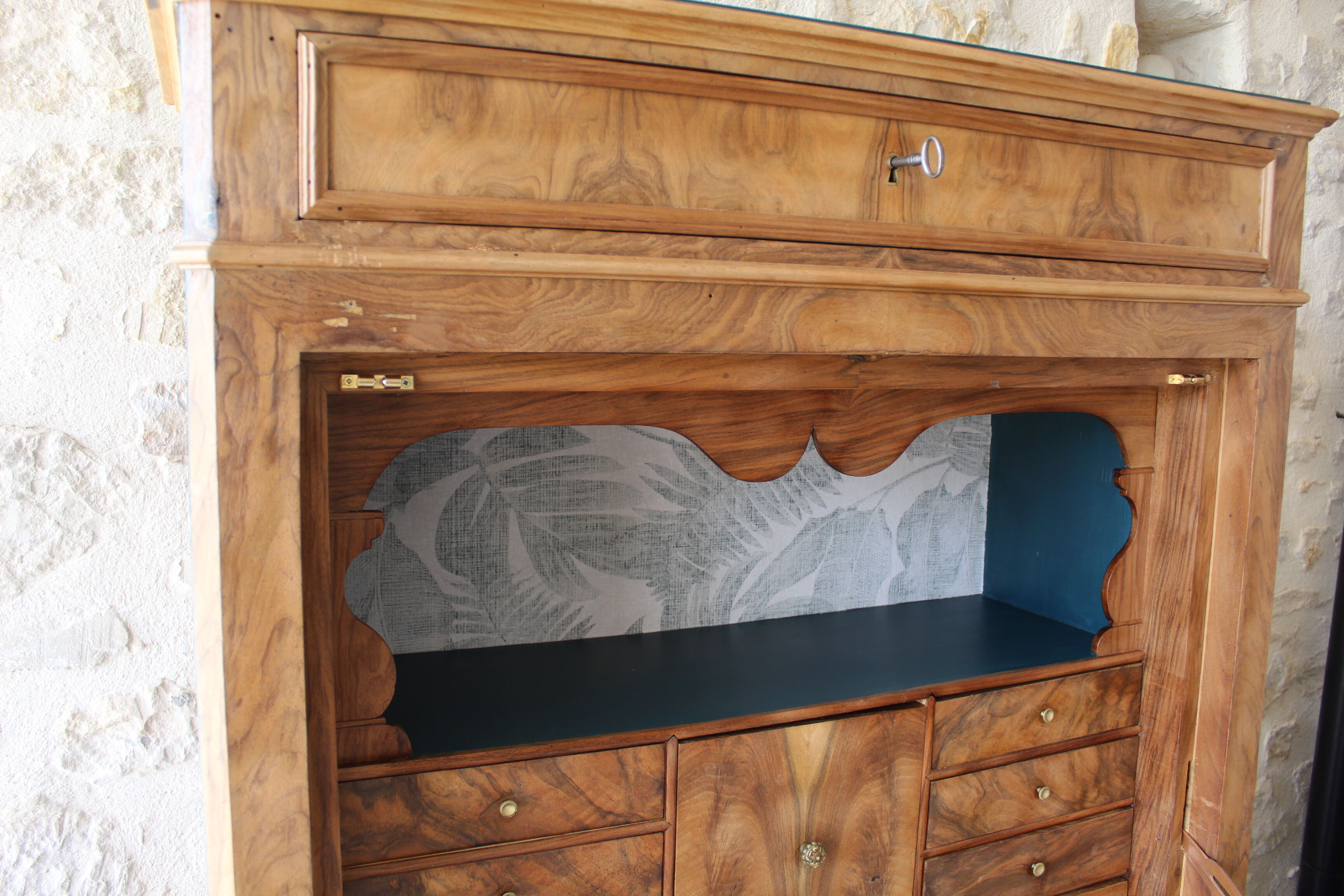 Secrétaire style Louis Philippe relooké