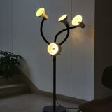 Space age lamp with 4 articulated spots, eyeball, sci-fi, 1970.