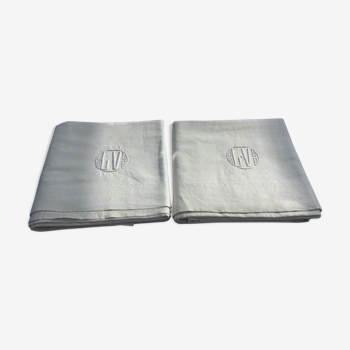 Pair of sheets marked LV