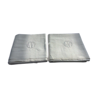 Pair of sheets marked LV