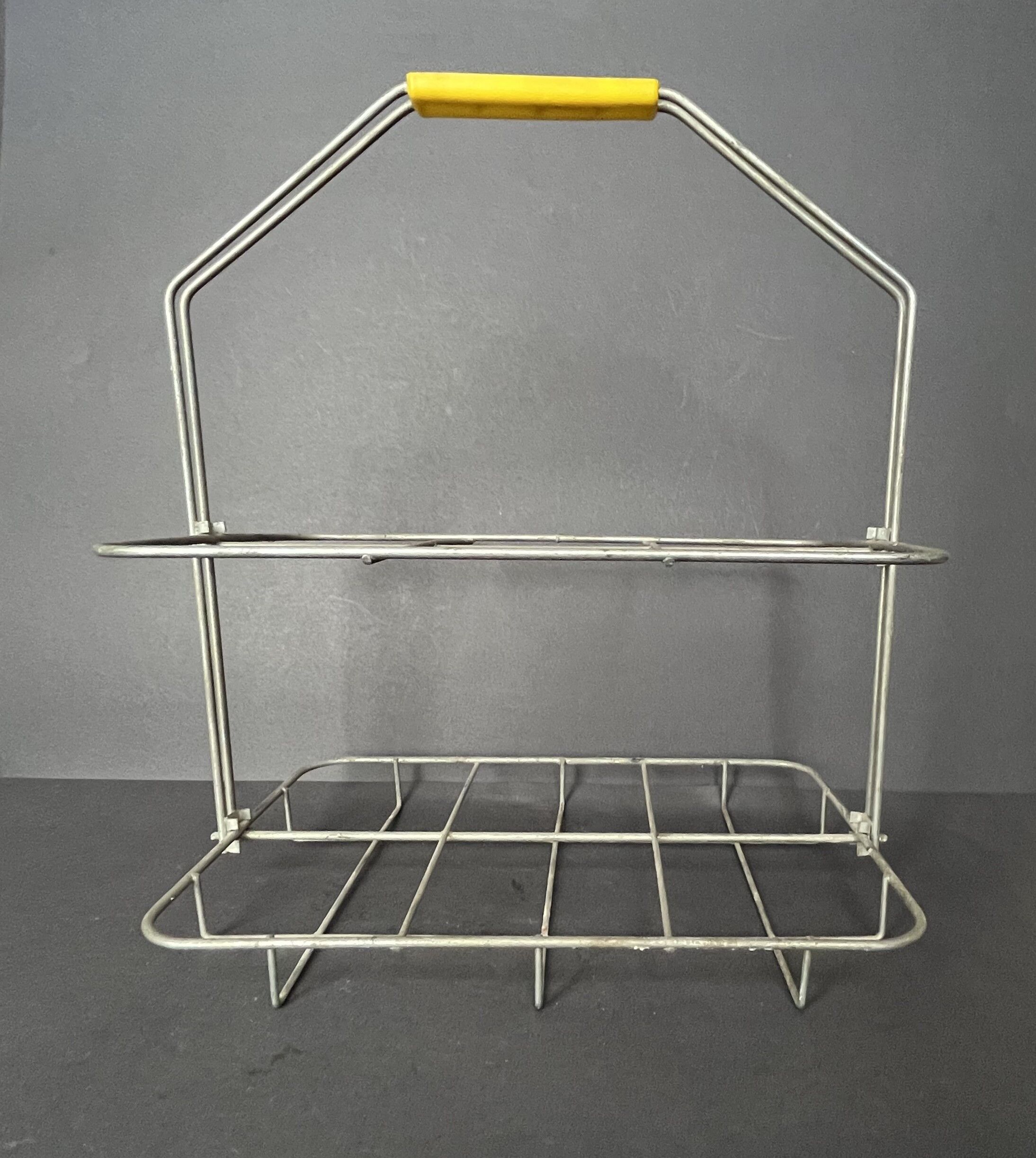 Porte bouteilles métallique vintage
