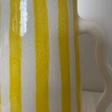 Handmade abstract wavy ceramic vase