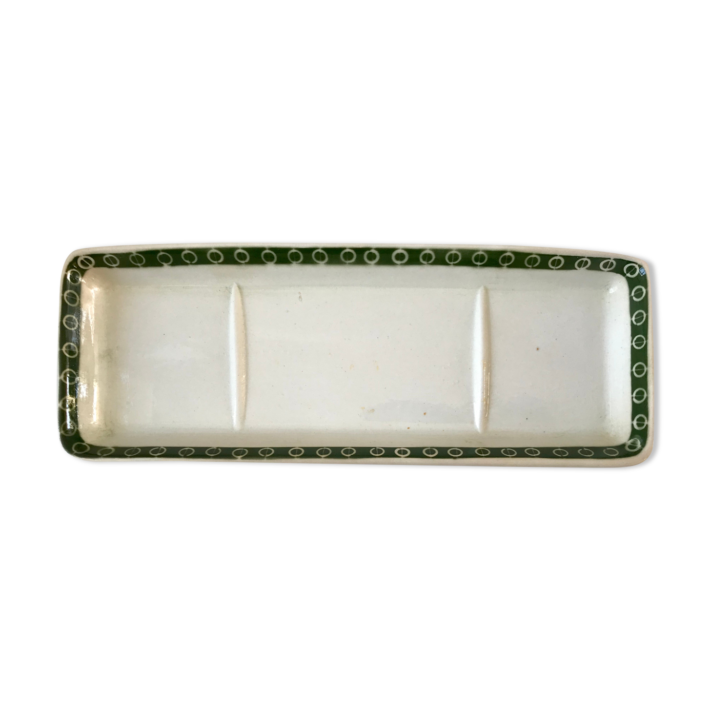 Green soap holder Iron Earth mid XIXth