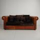 Luxury 2.5-seater sofa in handmade sheepskin – by Lounge Atelier