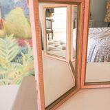 Miroir ancien triptyque 76x45cm