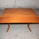 Table basse transformable teck années 60