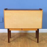 Mid century retro vintage Danish three drawer rosewood chest of drawers 1960s