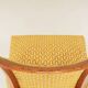 Vintage dining chairs art deco geometric jacquard set of 6