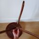Wooden pedestal table
