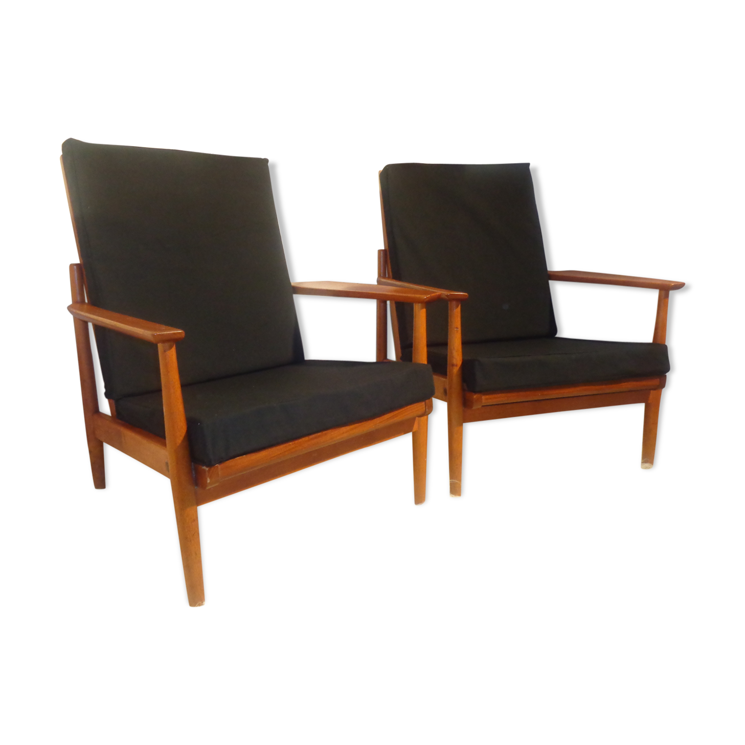 Pair of scandinavian armchairs of the years 60