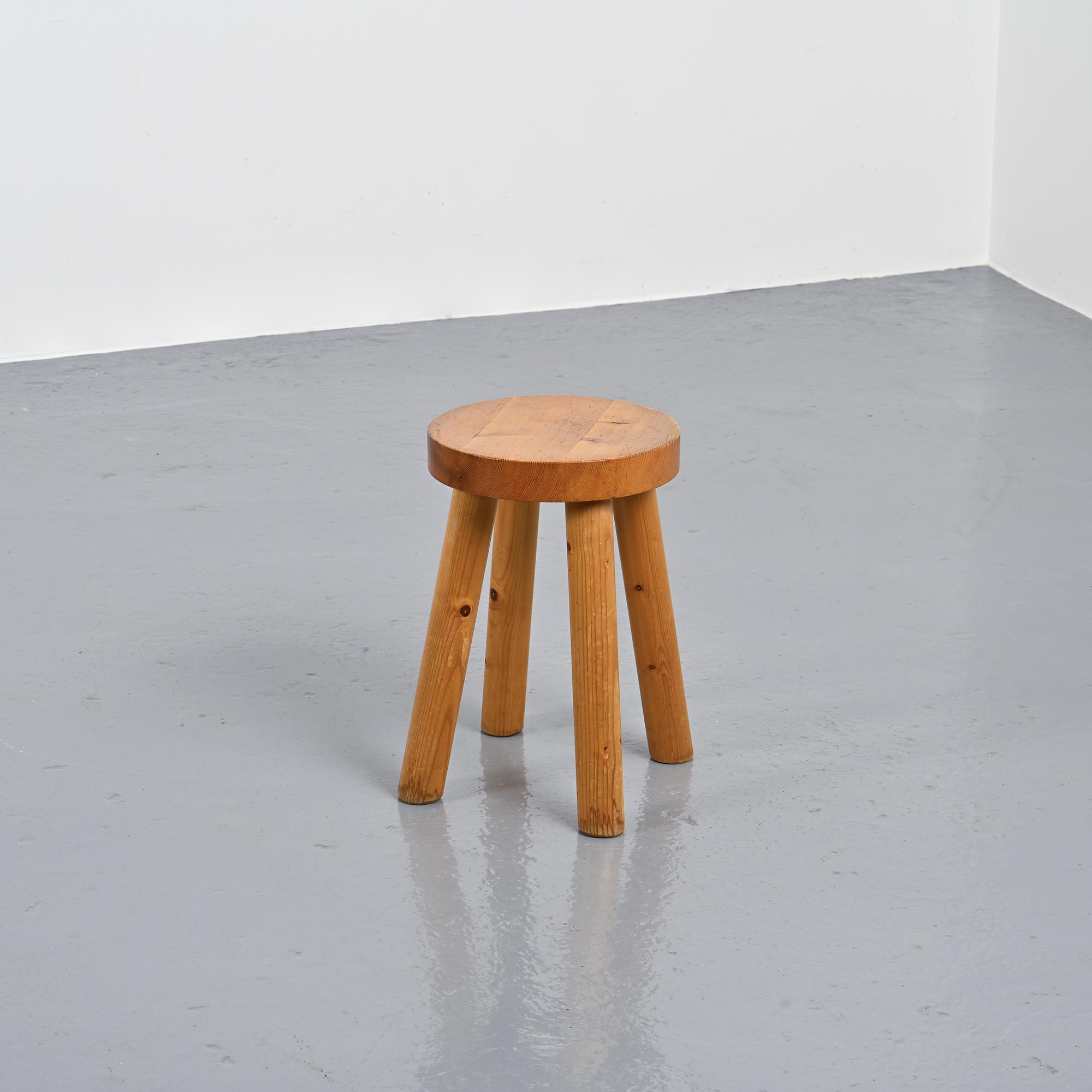 Stool by René Martin for a chalet in Méribel, circa 1965