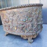 Table planter, 19th century, deer hunting motif