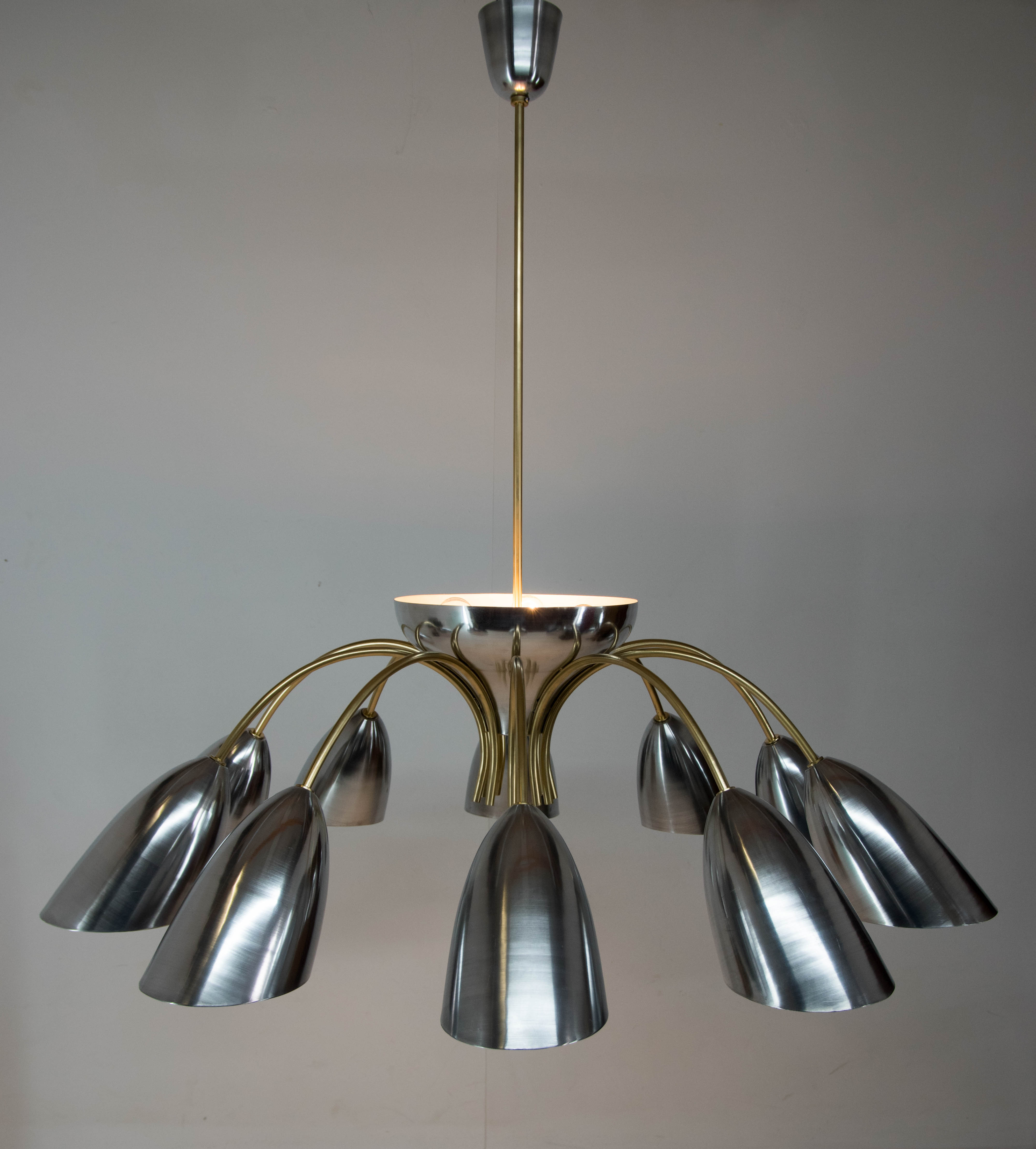 Huge space age chandelier, 1960