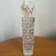 Vintage glass crystal vase 1950