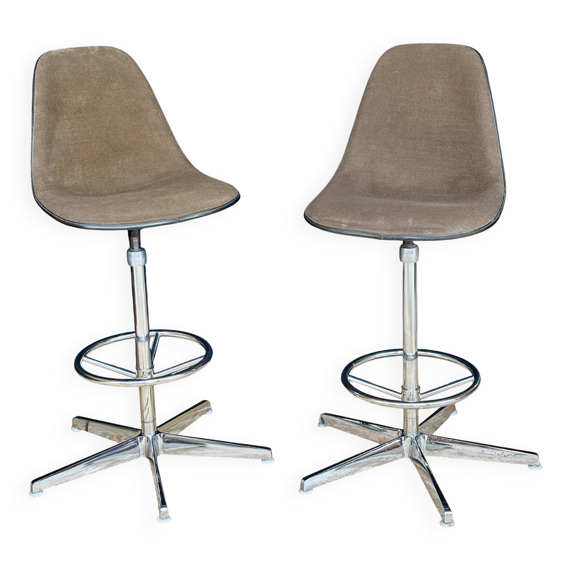 Pair of Eames high stools for Herman Miller – circa 1970