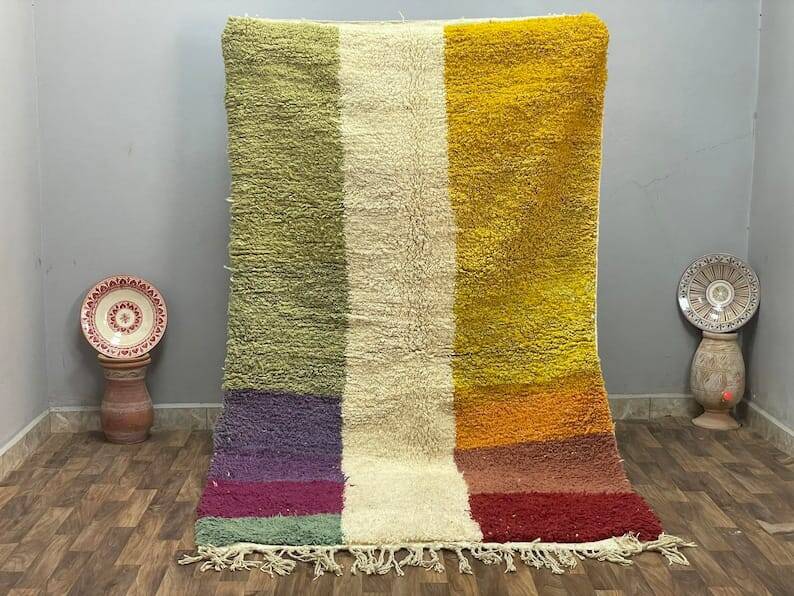 Handmade traditional Beni Ouraine rug, size 200 x 300 cm