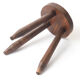 Wood tripod stool