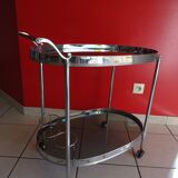 70s design chrome bar trolley