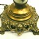20th century bronze and porcelain lamp foot