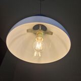 Vintage blue opaline pendant lamp