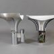 Pair of vintage chrome wall lights