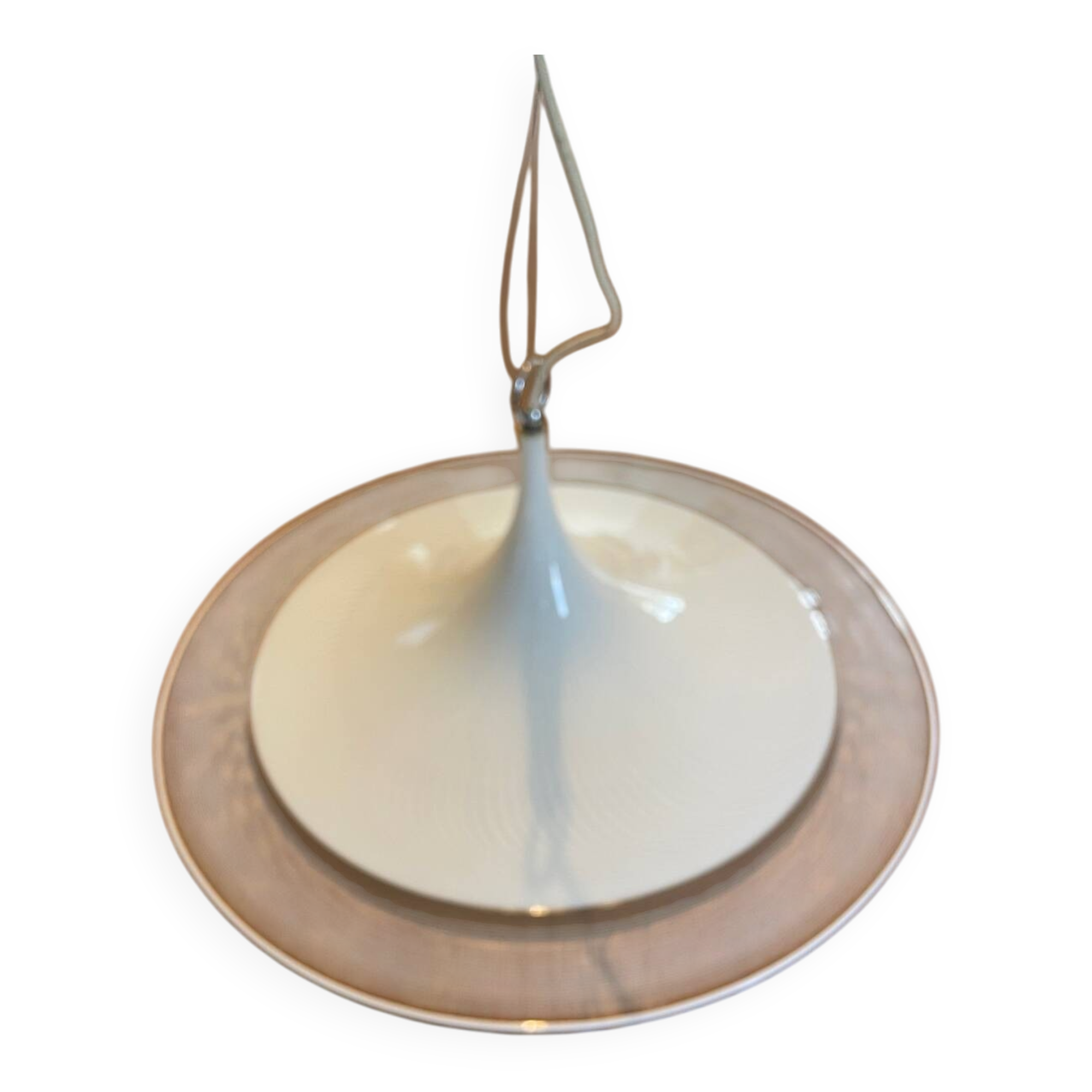 Suspension swirl et filigrane Murano