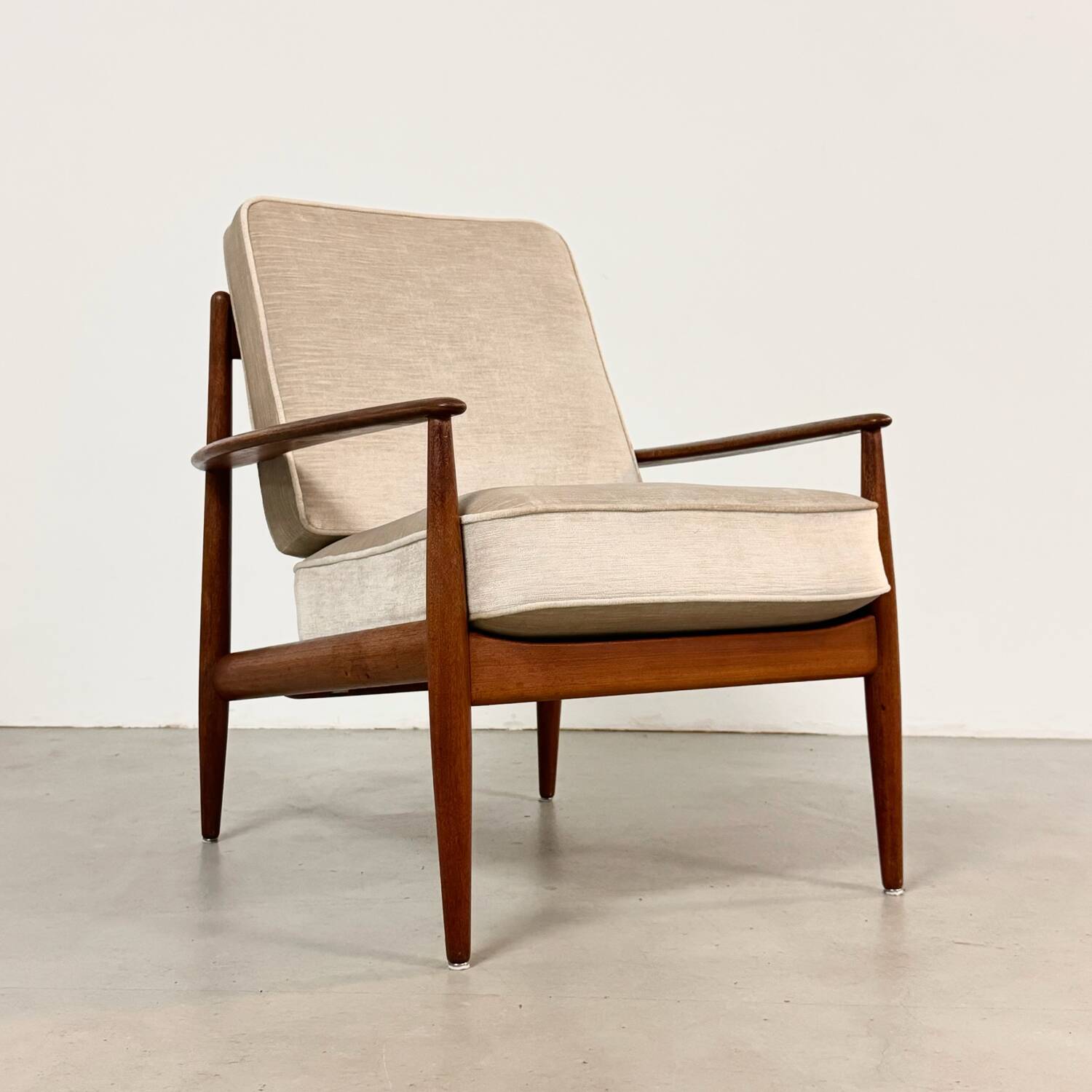 Grete Jalk Easy Chair in Teak 1950s Denmark