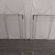 Pair of Victoria Ghost chairs by Starck for Kartell