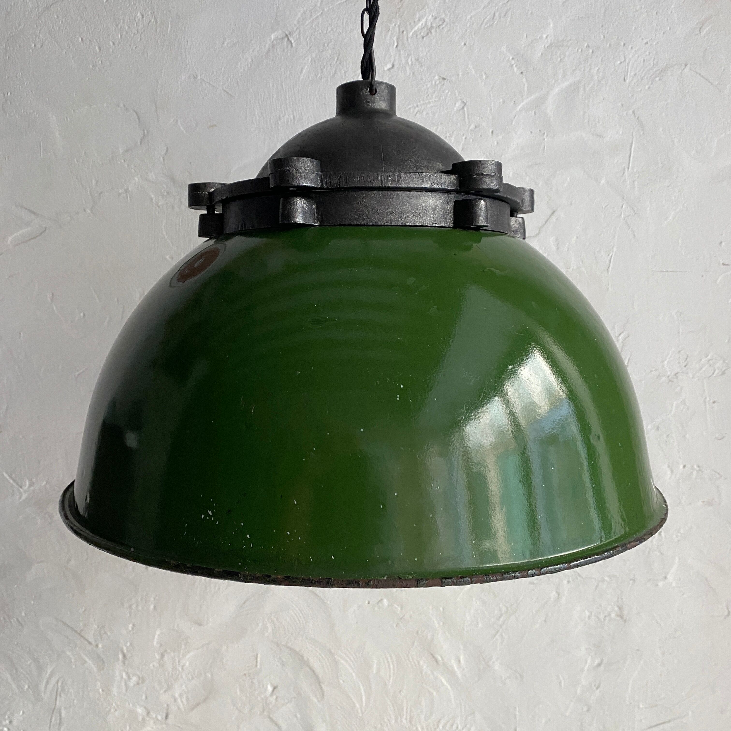 Old industrial hanging lamp
