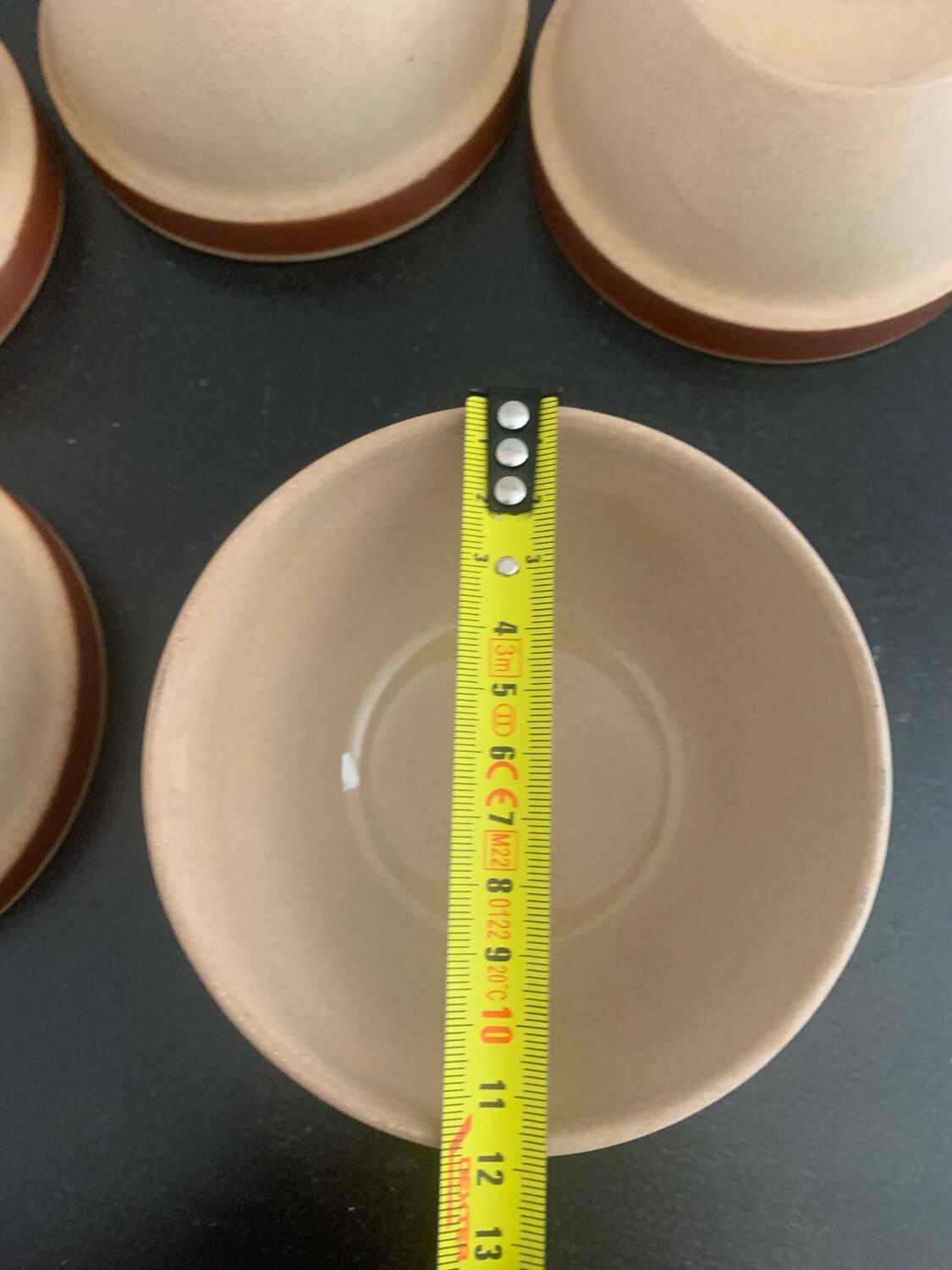 5 bols en grès Gien France