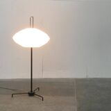 German floor lamp metal and plastic Tripod Ufo 370 by Bega, 1950s
