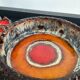 Vintage 1970s glazed ceramic trinket tray