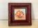 Mini painting of a flower bouquet in oil on panel.