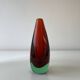 Murano Vase Sommerso Flavio Poli – Green and red – Italy, 1950s-1960s
