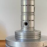 Industrial lamp polished metal and fabric kaki vintage