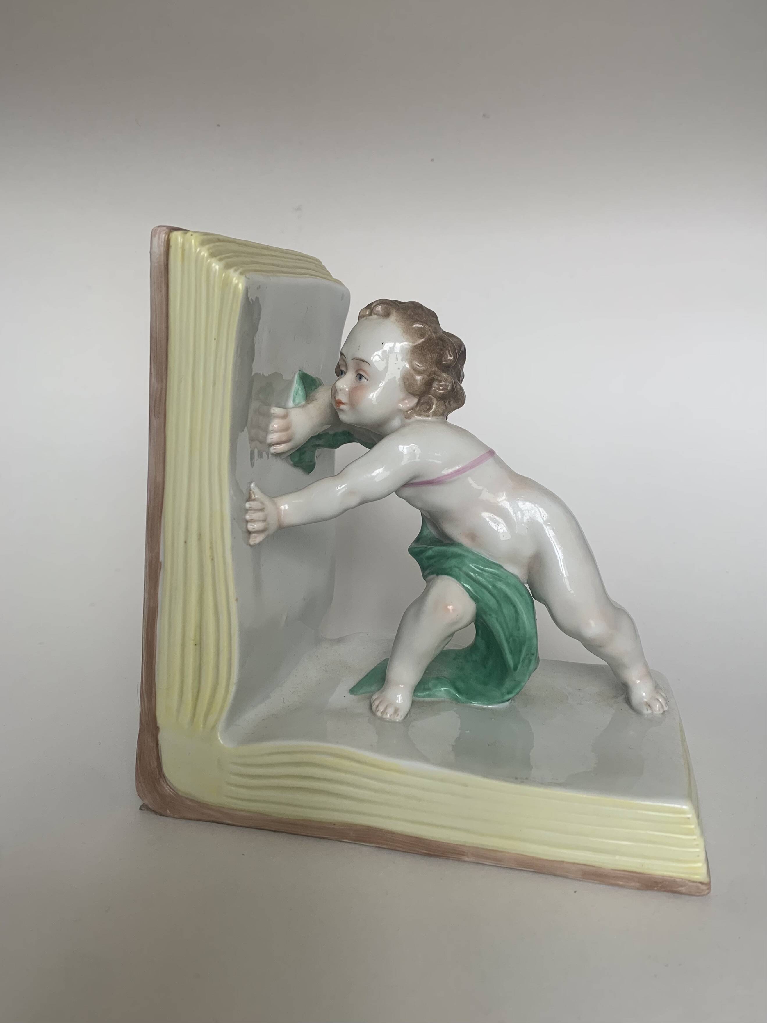 Porcelain Bookend  Scheibe-Alsbach, Germany