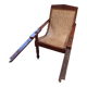 Planter's chair in wood and cane