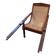 Planter's chair in wood and cane